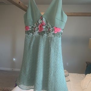 Beautiful sage green Keepsake the label dress